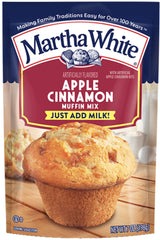 Martha White Muffin Mix Apple Cinnamon 7.0 oz. (Pack of 6)
