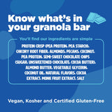 Three Wishes Chewy Granola Bars, Chocolate Chip (4-Pack) - Gluten & Grain-Free Soft Snack Food Bar with 6g Protein, 3g Sugar - Healthy Breakfast