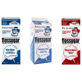 BeeQ BOX - (Pack of 3) Cotton Candy Flossugar Mix Flavors | 3 Different Flavors : Boo Blue, Birthday Cake and Cherry Berry | 1/2 Gallon Cartons