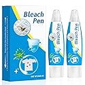 2PCS Bleach Pen?Bleach gel for Clothing, Portable bleach pen?More effective stain removal?Accessories,Instantly Remove New Stains