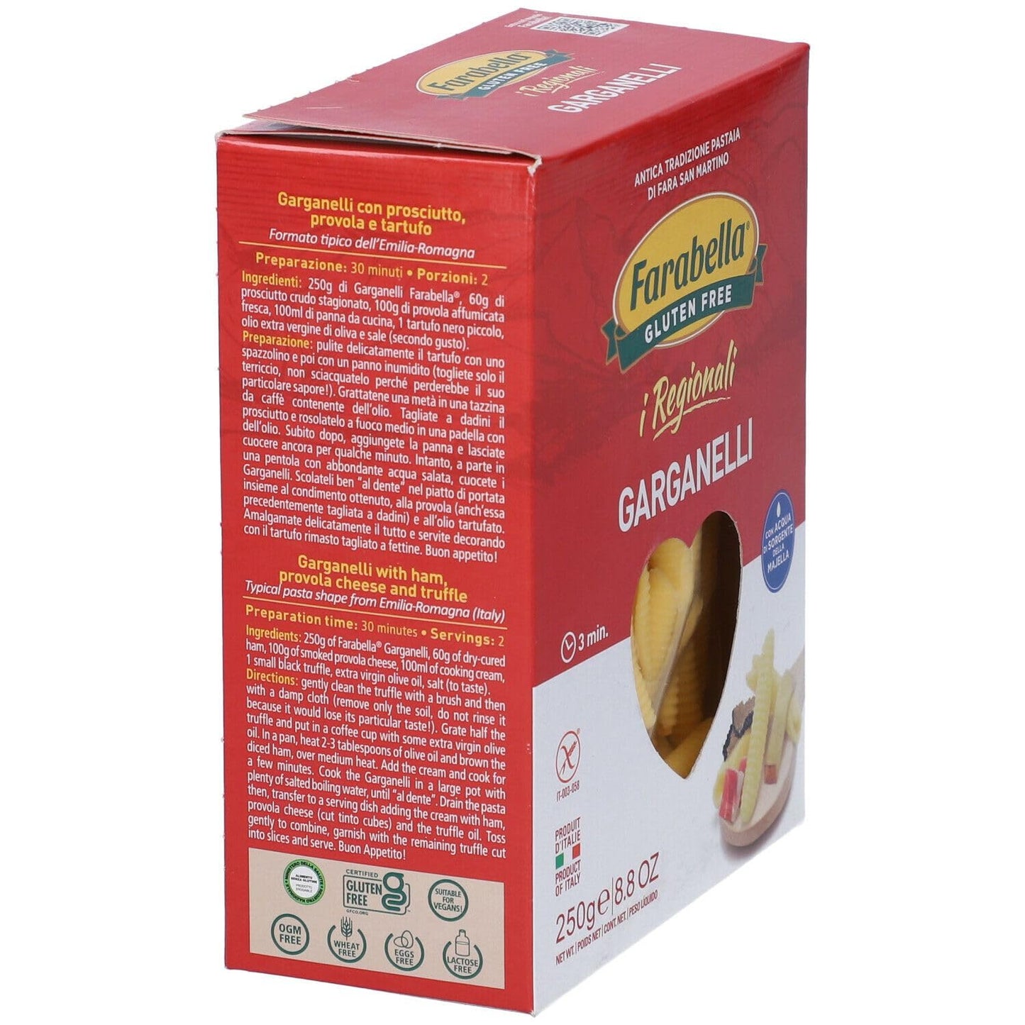 Gluten Free Garnanelli