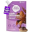 Vegan chocolate spread sugar free triple chocolate low carb dessert healthy snack no added sugar gluten free dairy free avocado oil natural