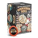 Bones Coffee Company Cinnamon Roll Flavored Coffee Pods, Low Acid Medium Roast Single-Serve Bones Cups, Compatible with 1.0 & 2.0 K-Cups Brewers