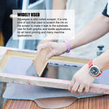 BREVELTION Silk Screen Printing Scraper Rubber Squeegee Wood Water for Ink Silk Screen Printing Manually 65 Durometer 9.4inch