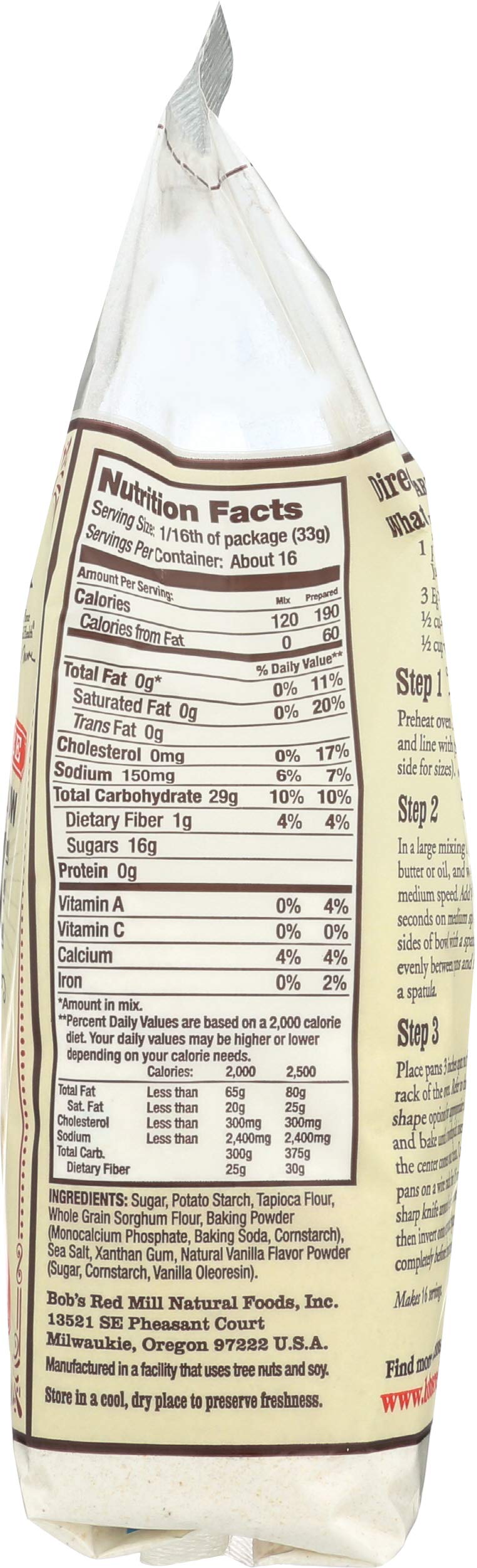 Bobs Red Mill Cake Flour, Vanilla, 19 oz