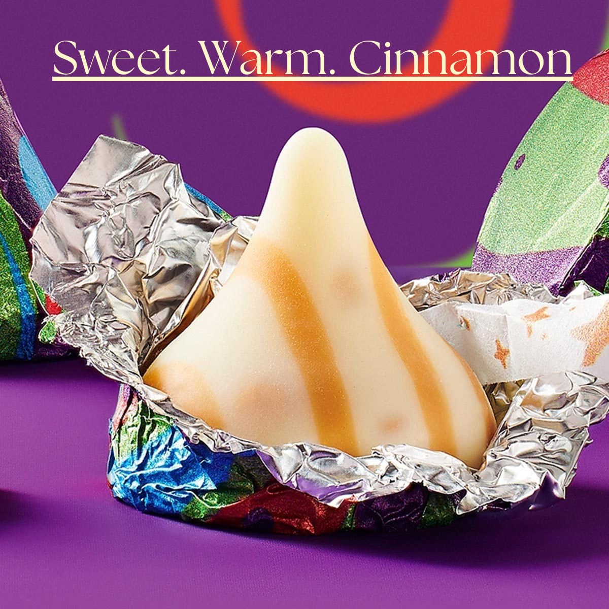 Candykrave Hershey'ss Cinnamon Toast Crunch Kisses Milk Chocolate candy - (2LB 180 pcs) - Bulk chocolate Silver Foil Candy variety pack - Delicious