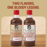 Demitri's Bloody Mary Seasoning Classic Recipe & Extra Horseradish Bundle, Concentrated Drink Mixers, Perfect for Home Brunch Parties & Cocktails, 16