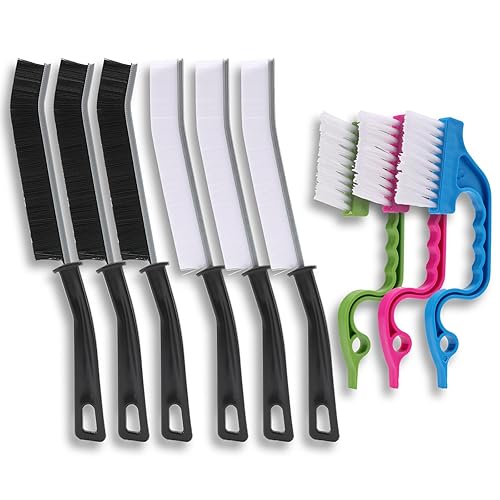 9 Pcs Crevice Cleaning Brush, Bathroom Gap Brush, Hand-held Groove Gap Cleaning Tools, Multifunctional Crevice Gap Small Cleaning Brush Tool, Shutter