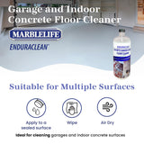 Marblelife EnduraCLEAN Garage and Indoor Concrete Floor Cleaner, Effective Basement & Garage Floor Cleaner, Effective Concrete Cleaner, Ready-To-Use