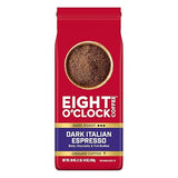 Eight O'Clock Coffee Dark Italian Espresso, Dark Roast Ground Coffee, 100% Arabica, Bold & Chocolaty, 30 Ounce (Pack of 1)