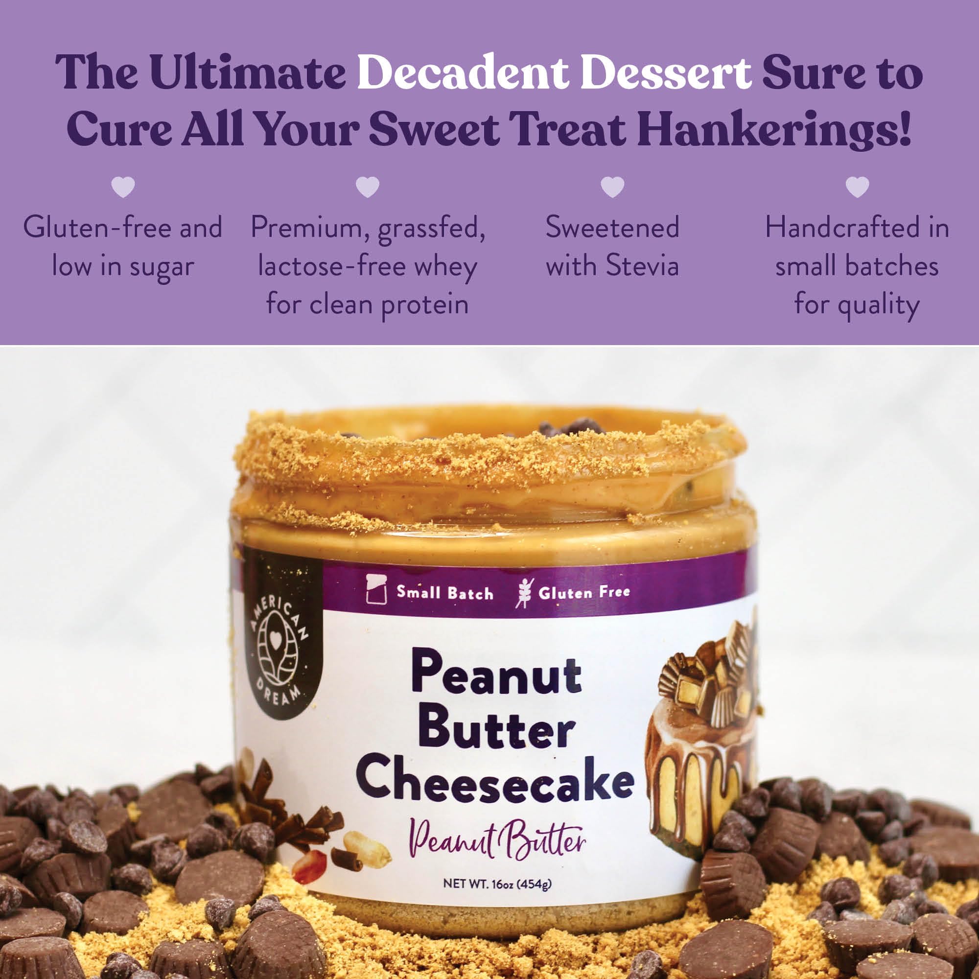 American Dream Nut Butter - Gluten-Free Peanut Butter Cheesecake Peanut Butter
