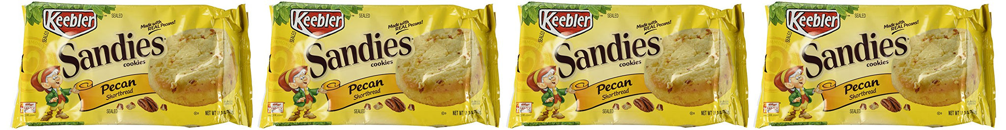 Sandies Keebler Pecan Sandies Shortbread Cookies, 11.3 Ounce (Pack of 4)