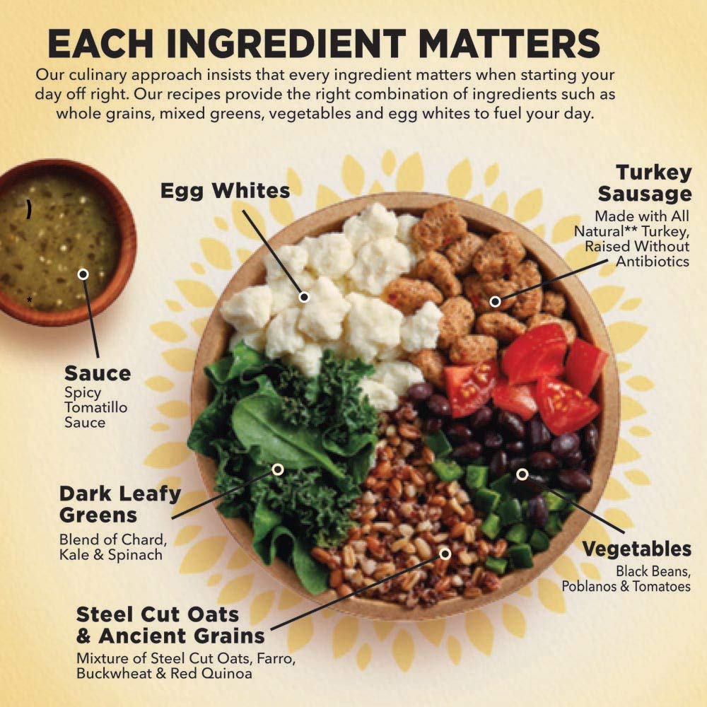 Healthy Choice Power Bowls Unwrapped Burrito Scramble, Packed with Protein, 7.2 oz