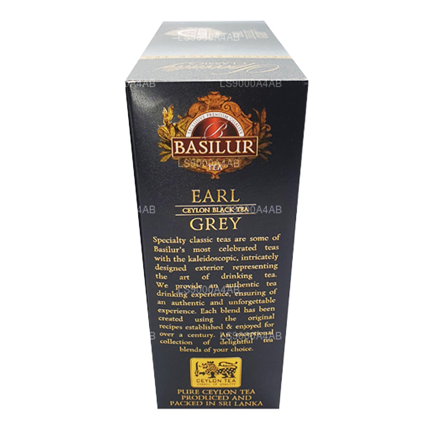 Basilur “Earl Grey” Specialty Classics Collection - 100 Count String and Tag Tea Bags