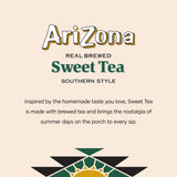 AriZona Southern Style Sweet Tea, Premium Brewed, 16 Fl Oz (Pack of 12)