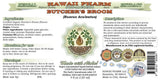 Hawaii Pharm Butcher's Broom Alcohol-Free Liquid Extract, Butcher's Broom (Ruscus aculeatus) Dried Root Glycerite Natural Herbal Supplement 2 oz