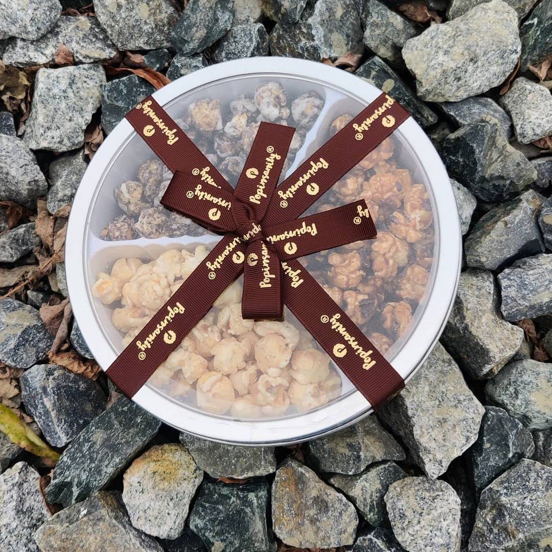 Popinsanity Gourmet Popcorn Tri Flavored Gift Pack, Oprah’s Favorite Things! 16 Oz Tin Overflowing with 3 of Our Most Popular Flavors, Cookies N'