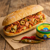 Le Phare du Cap Bon Tuna infused in Harissa paste - Authentic Harissa Berbere spice Sauce, Chili Pepper Paste & Seasoning, Spicy Red Pepper Condiment