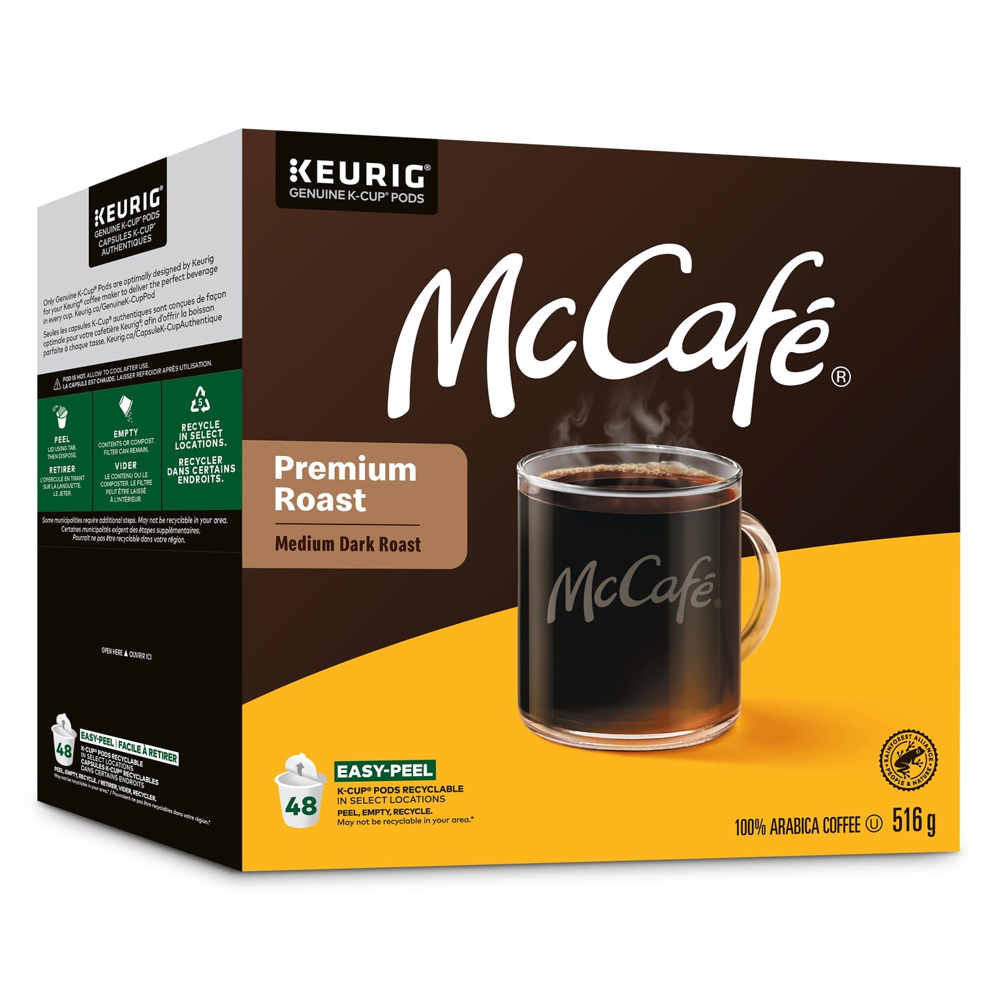 McCafé Premium Medium Dark Roast K-Cup Coffee Pods, 48 Count, Ethically Sourced, For Keurig Coffee Makers