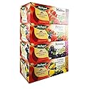 Herbapol Herbal Fruit Infused Tea (Variety Pack) Raspberry, Forest Fruit, Black Currant with Lemon & Aronia Tea Natural Flavor - 20 Silk Tea Bags Each