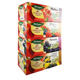 Herbapol Herbal Fruit Infused Tea (Variety Pack) Raspberry, Forest Fruit, Black Currant with Lemon & Aronia Tea Natural Flavor - 20 Silk Tea Bags Each