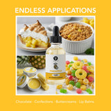 Dolce Flav Pineapple Extract - 2 Ounce Oil-Soluble Kosher, Sugar-Free, Concentrated Tropical Flavor for Candy, Chocolates & Desserts, Includes