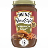 Heinz HomeStyle, Savory Mushroom Gravy, Everyday Gravy Meal Enhancer Thick Creamy Taste No Artificial Preservatives Quick Dinner Prep, 12 Ounce (Pack