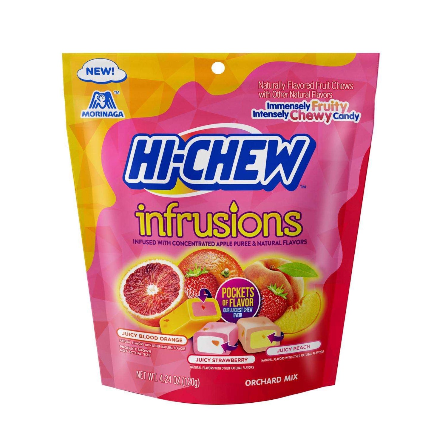 Hi-Chew-Infrusions Orchard Mix Fruit Chews, 4.24 Ounce (Pack of 2), The Hampton Candy Company