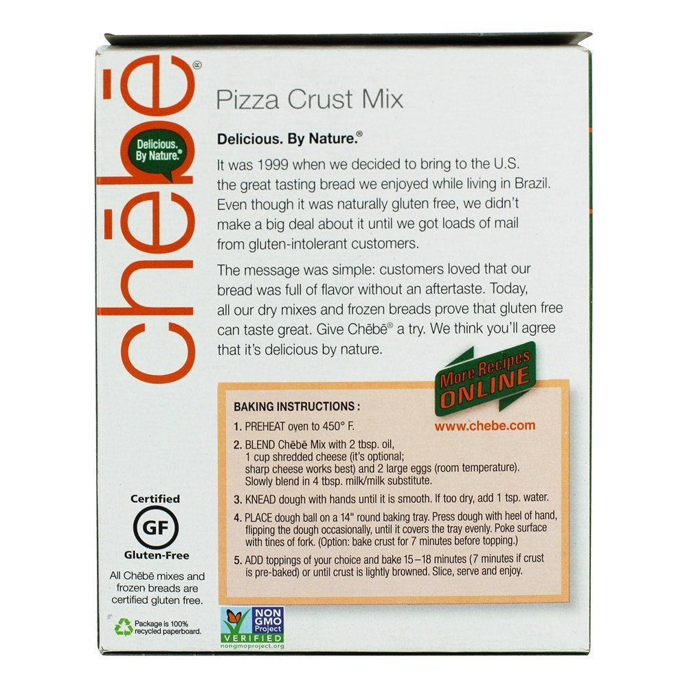 Chebe Bread Pizza Crust Mix, Gluten Free, Original Version, 7.5 Ounce (Pack of 8)