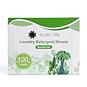 Suds Life Laundry Detergent Sheets (60 Sheets) Ocean Breeze, Lavender, Rainforest - Portable, Concentrated Laundry Detergent (Up to120 Loads)