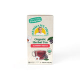 Newman's Own Organic Elderberry Hibiscus Tea Containing Healthy Antioxidants with 20 Individually Wrapped Bags Per Box (Pack of 2) USDA Certified