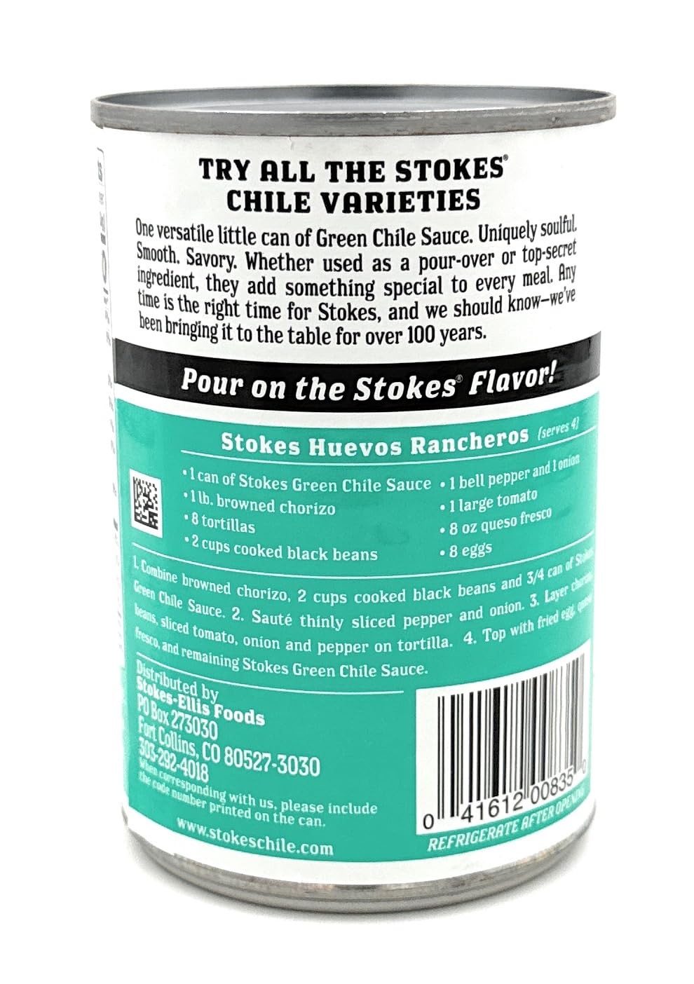 Gluten Free Pork Ranchero Sauce, 3 Pack, Stokes, Green Chile & Tomato Based