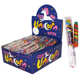 Adams & Brooks Strawberry Banana Mini Unicorn Pops, 1 lb 4 oz Box (48 ct.) - Twisty Unicorn Lollipops, Individually Wrapped Candy for Kids & Adults