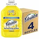 Fabuloso All Purpose Cleaner, Floor Cleaner, Makes 64 Gallons per bottle - 128oz - Pack of 4