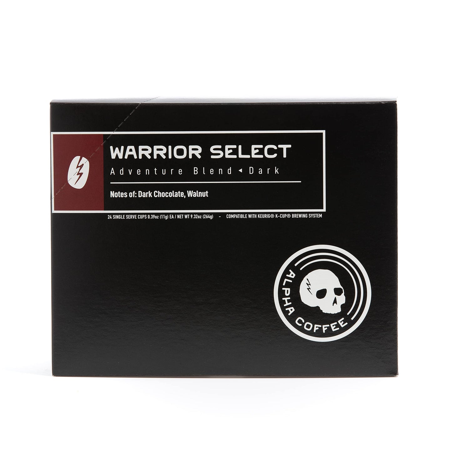 Alpha Coffee - Warrior Select - 24 Count Coffee Pods - Premium Gourmet Craft Medium-Dark Roast Coffee | Veteran Owned - Specialty Small Batch Roasted