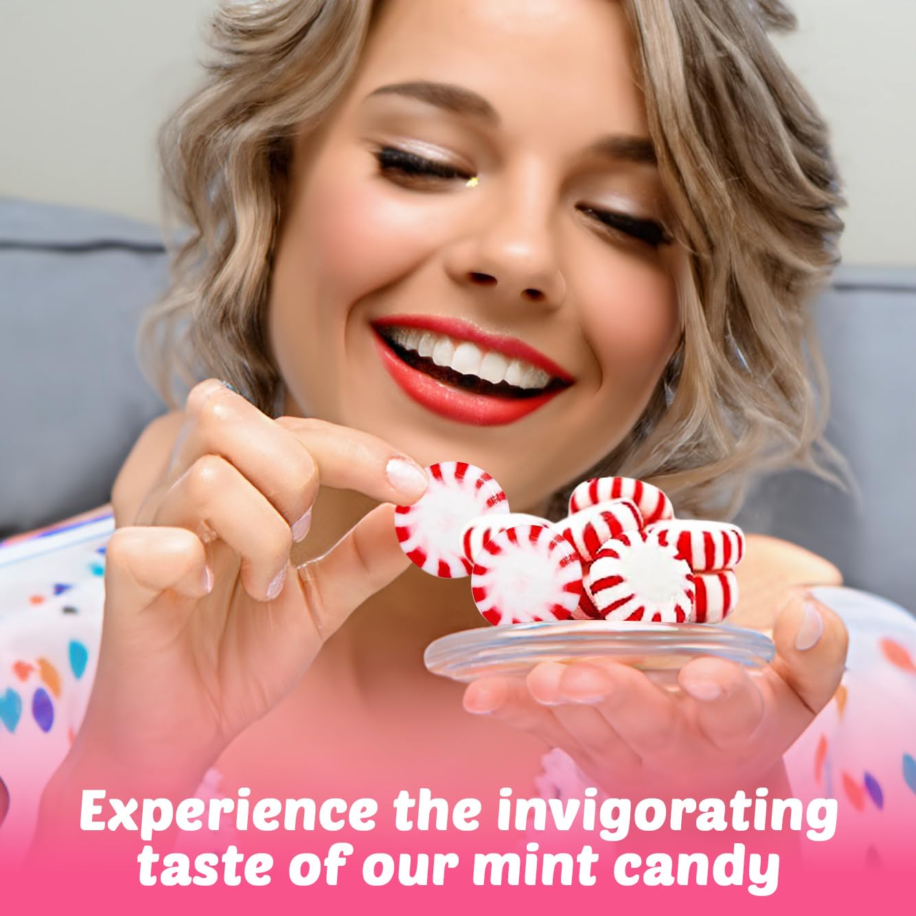Bulk Starlight Peppermints Hard Candy - Approx. 180 Pieces, 2 lb Bag - Individually Wrapped Peppermint Discs for Parties, Candy Bowls & Holiday Treats
