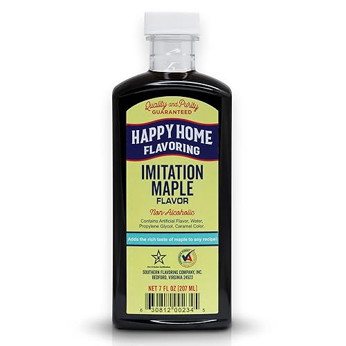Happy Home Imitation Maple Flavoring, Non-Alcoholic, Certified Kosher, 7 oz.