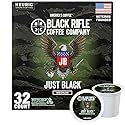 Black Rifle Coffee Company Just Black, 32 Count, Medium Roast K Cups - Single Serve K Cups Coffee Pods - Kcup Pods Compatible with Keurig 1.0 & 2.0