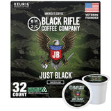 Black Rifle Coffee Company Just Black, 32 Count, Medium Roast K Cups - Single Serve K Cups Coffee Pods - Kcup Pods Compatible with Keurig 1.0 & 2.0