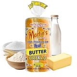 Martins Butter Bread - Sliced White Bread w/Old Fashioned Bakery Fresh Taste - Made with Real Butter, Nonfat Milk, Wheat Flour & Cane Sugar - Perfect