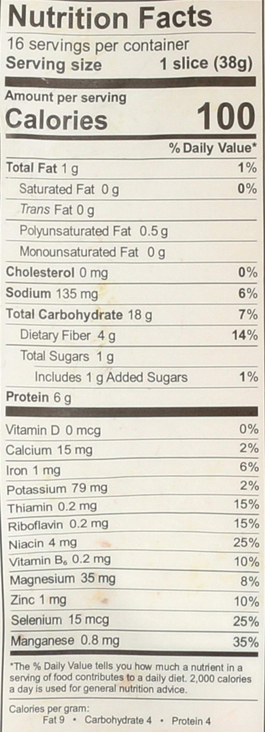 SILVER HILLS BAKERY Sprouted The Big 16 Bread, 22 Ounce (Frozen)