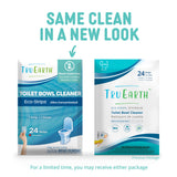 Tru Earth Toilet Bowl Cleaner Eco-Strips | Plastic Jug-Free, Septic-Safe for Cleaning | Easy to Use | 24 Strips