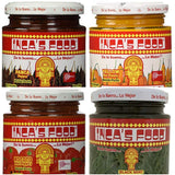 Inca's Food Mixed Sampler - Aji Amarillo, Aji Panca, Huacatay, and Aji Rocoto - (4) 7.5 Oz Jars