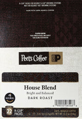Peet's Coffee & Tea House Blend K-Cup Pack for Keurig K-Cup Brewers, 22 Count