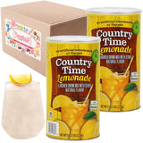 Powdered Lemonade Drink Mix- CountryTime Refreshing Lemonade Mix Powder Drink with Other Natural Flavor - Packaged in Resealable Canister with Easy
