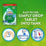 Scrubbing Bubbles Continuous Clean Toilet Drop-Ins, Automatic Blue Toilet Bowl Cleaner, Septic-Safe Tank Tablets Remove Hard Water Minerals