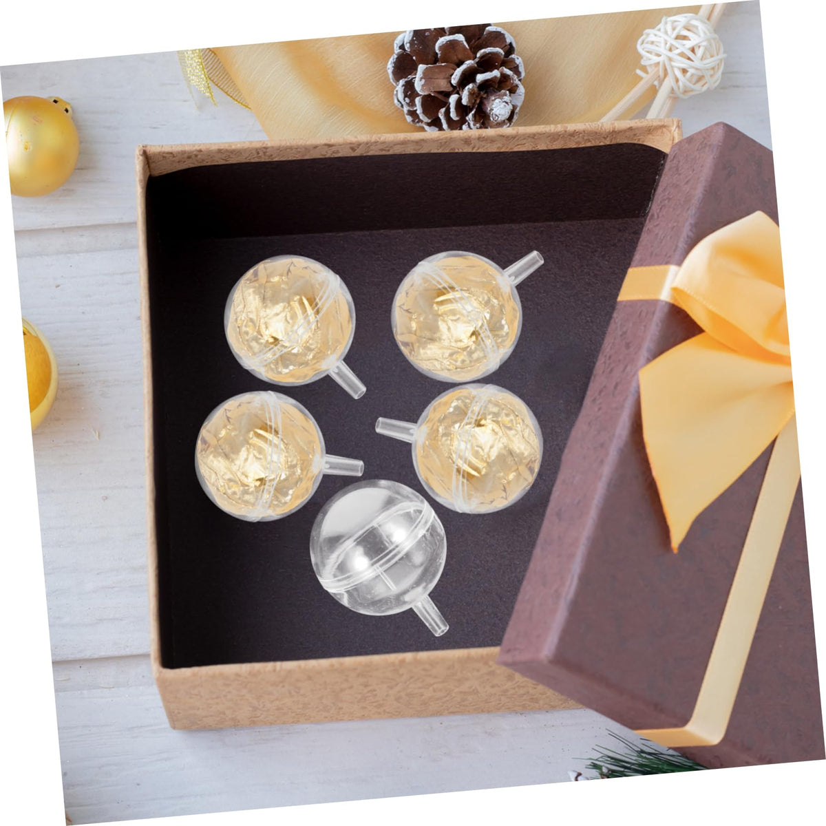 Veemoon 100pcs Chocolate Holders for Bouquet Day Elegant Packaging for Flowers and Chocolates