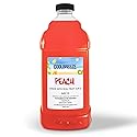 Coolbreeze Peach Frozen Drink Machine Mix - Ready to Use Slush Flavor Syrup - 1/2 Gallon Bottle