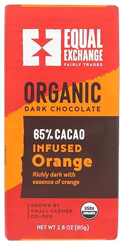 Equal Exchange Organic Orange Chocolate, 12 Count