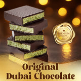 Dubai Chocolate Bar Pistachio, 2.3 oz Gourmet Dark Chocolate Candy
